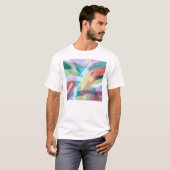 T-shirt Pastel d'Art Abstrait (Devant entier)