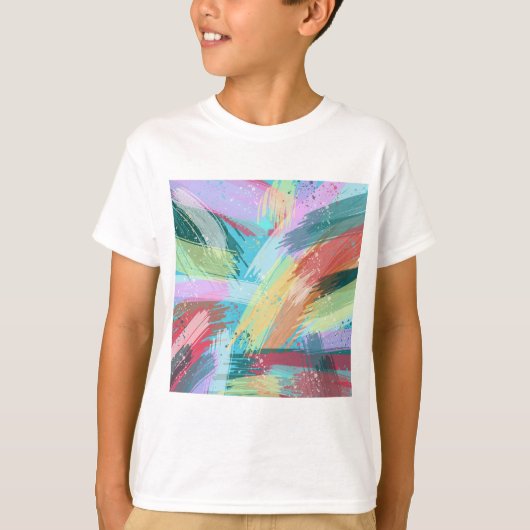 T-shirt Pastel d'Art Abstrait (Devant)