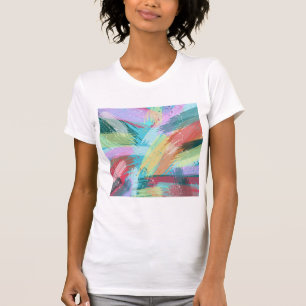T-shirt Pastel d'Art Abstrait