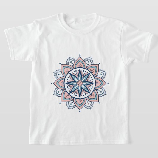 T-shirt Pastel Floral Mandala complexe (Poser)