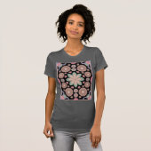 T-shirt Pastel Geometric Mandala Bloom (Devant entier)
