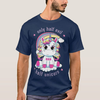T-shirt Pastel Goth 333 Seulement Demi Malf Kawaii Unicorn