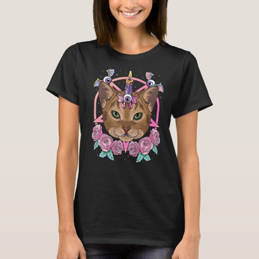T-shirt Pastel Goth Abyssinian Pagan Déplaisant Menhera Ab (Devant)