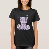 T-shirt Pastel Goth Chat fourré (Devant)