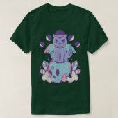T-shirt Pastel goth chat sur le squelette du crâne Crâne m (Design devant)