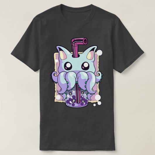 T-shirt Pastel Goth Déplaisant Créature Boba Bubble Tea Ka (Design devant)