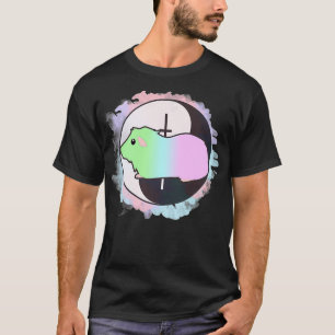 T-shirt Pastel Goth Guinea Pig Yin Yang Design Premium 