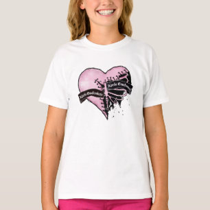 T-shirt Pastel Goth Heart Émotionnel et sans émotion