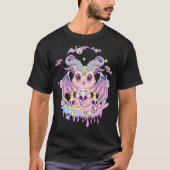 T-shirt Pastel Goth Krampus Cat Cute Déplaisant Devil Cat (Devant)