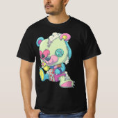 T-shirt Pastel Goth Teddy Bear  (Devant)