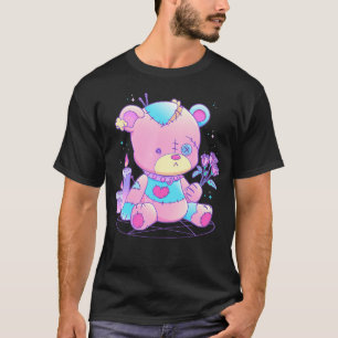 T-shirt Pastel Goth Teddy Bear Japonais Anime Kawaii Demon
