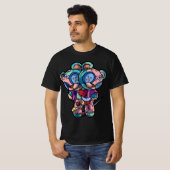 T-shirt Pastel Goth Two Headed Teddy Bear Voodoo Doll For  (Devant entier)