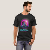 T-shirt Pastel Goth Vaporwave I Survived Total Solar Eclip (Devant entier)