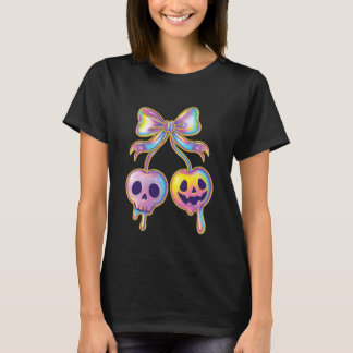 T-shirt Pastel Halloween Skull and Pumpkin Dripping Candy
