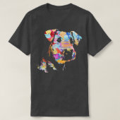 T-shirt Pastel Paint Airedale Terrier Portrait (Design devant)