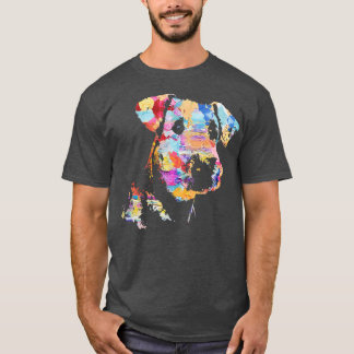 T-shirt Pastel Paint Airedale Terrier Portrait