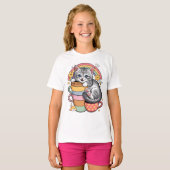 T-shirt Pastel Paps & Rainbow Sips Enfants Basic (Devant entier)