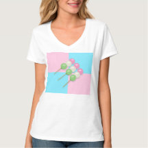 T-shirt Pastel Pink À damiers Dango