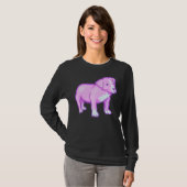 T-shirt Pastel Pitbull violet (Devant entier)