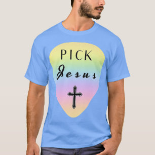 T-shirt Pastel Rainbow Guitar Pick Pick Pick Pick