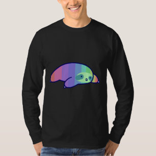T-shirt Pastel Rainbow Sloth
