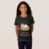T-Shirt Pastel Rainbow Unicorn (Devant entier)