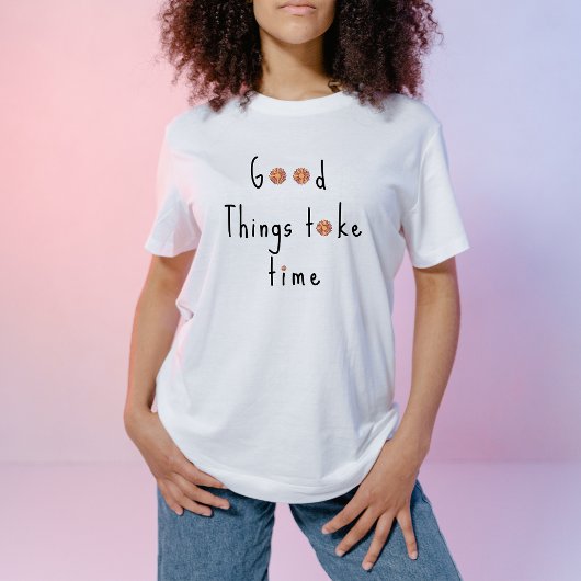 T-shirt Pastel Rose & Orange Daisy floral