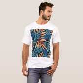 T-shirt Pastel Tropical Botanical Abstrait (Devant entier)
