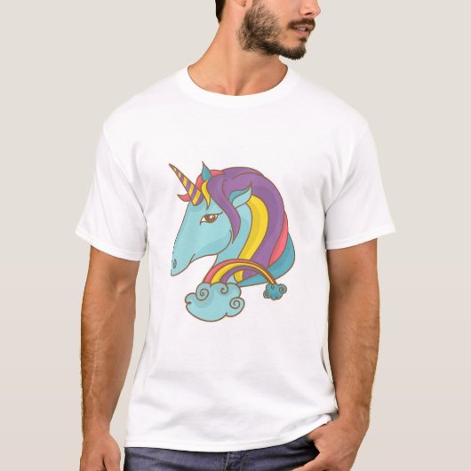 T-shirt Pastel Unicorn (Devant)