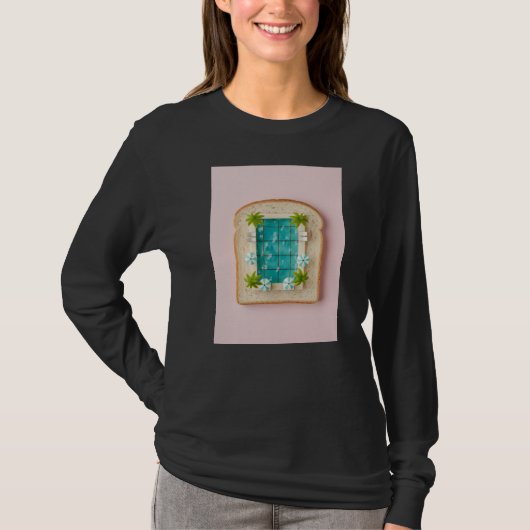 T-shirt Pastel Vaporwave Pool Toast (Devant)
