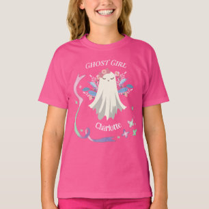 T-shirt Pastel Whimsical sur Hot rose Ghost Girl Halloween