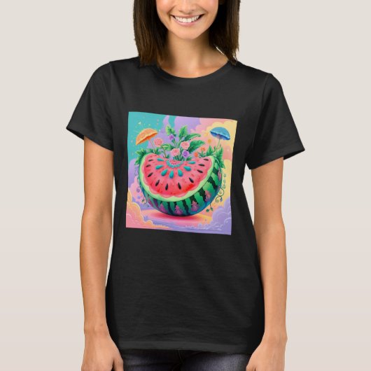 T-shirt pastèque colorée (Devant)