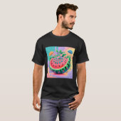 T-shirt pastèque colorée (Devant entier)