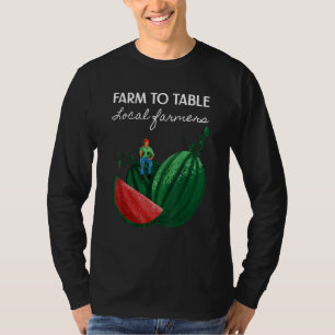 T-shirt Pastèque Cultiver mon propre légume Agriculteur