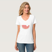 T-shirt pastèque d'aquarelle (Devant entier)