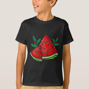 T-shirt Pastèque de Noël Été Tropical Noël En