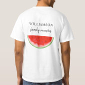 T-shirt Pastèque de réunion de famille (Dos)