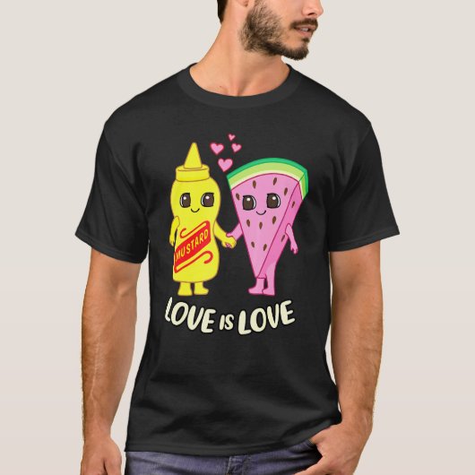 T-shirt Pastèque Et Moutarde De Moutarde Et De Pastèque (Devant)