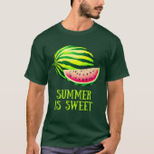 T-shirt Pastèque fraîche et mûre avec des vibrations estiv (Devant)