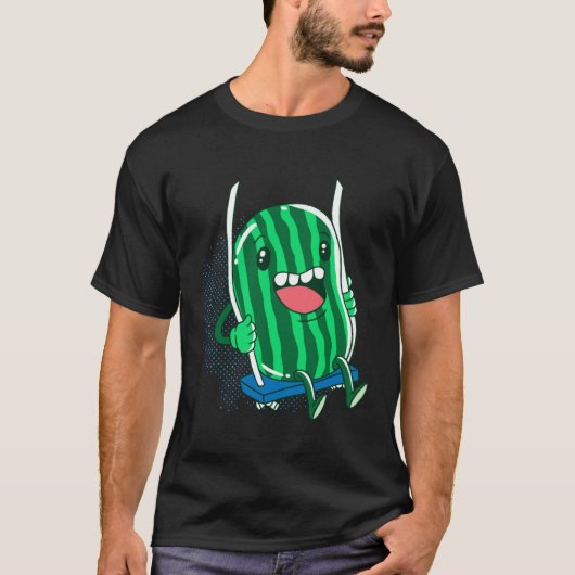 T-shirt pastèque fruit drôle été mignon (Devant)
