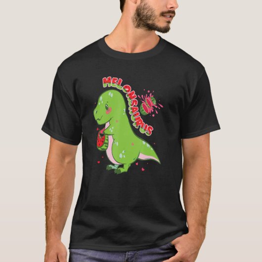 T-shirt Pastèque Melonsaurus Dinosaure Pastèque (Devant)