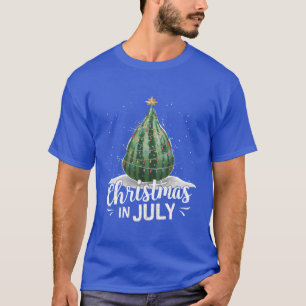 T-shirt Pastèque Noël Noël En Juillet Été
