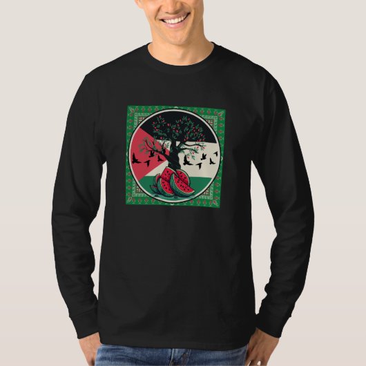 T-shirt pastèque palestine - Liberté pour les Palestiniens (Devant)