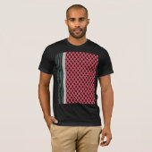 T-shirt Pastèque palestinienne Hatta Keffiyeh Kufiya Folk (Devant entier)