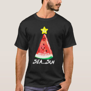 T-shirt Pastèque Pinetree Eté Mer Soleil Noël À Ju