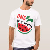 T-shirt Pastèque sincère UN dans un melon (Devant)