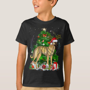 T-shirt Pasteur anatolien Arbre de Noël Pyjama Chien clair