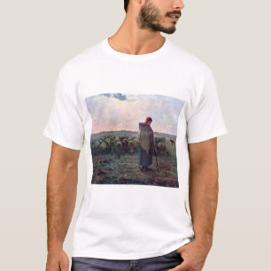 T-shirt Pasteur avec son troupeau, Jean-François Millet