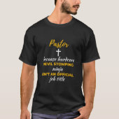 T-shirt Pasteur Because Hardcore Devil Stomping Ninja (Devant)