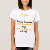 T-shirt Pasteur Because Hardcore Devil Stomping Ninja bl (Devant)
